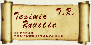 Tešimir Ravilić vizit kartica